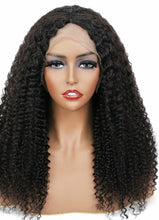 Load image into Gallery viewer, 13X4 Human Hair Kinky Curly Wig 180% Density.
