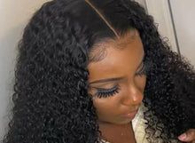 Load image into Gallery viewer, 13X4 Human Hair Kinky Curly Wig 180% Density.
